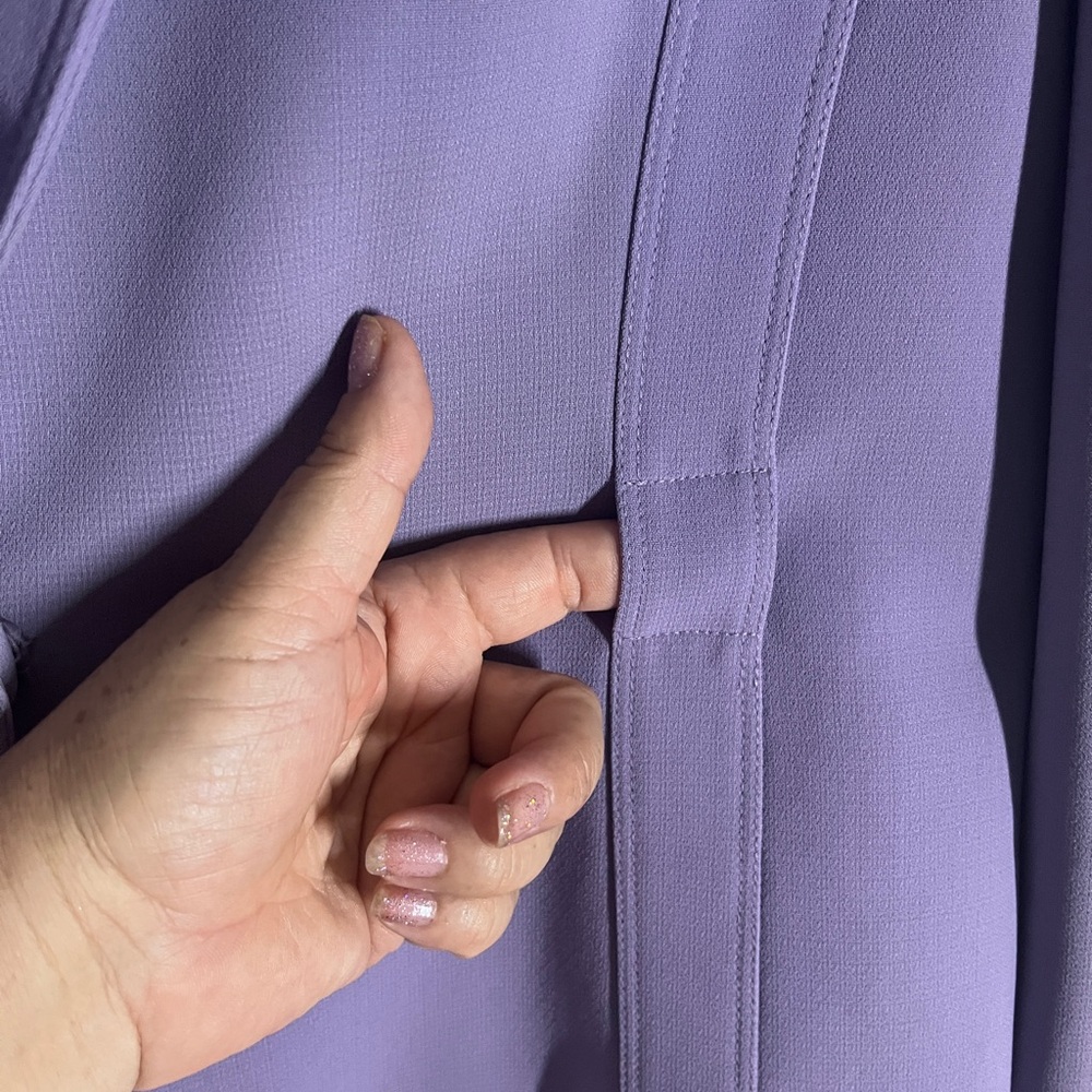 Elegant Purple Women's Blazer - Picture 3 of 4